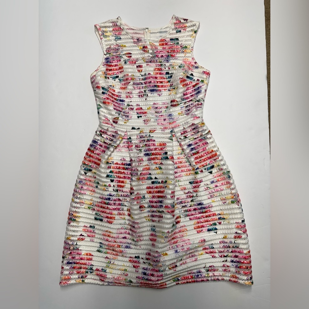 Worthington Women's Floral Textured Midi Dress